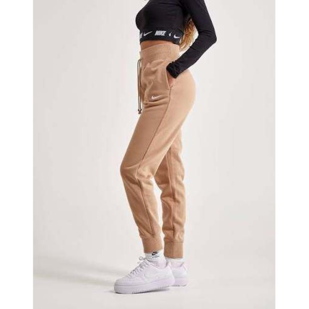 Nike Sweatpants Sportswear Phoenix Fleece Joggers Women's XS Tan DQ5688-200